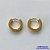 BRINCO EM AÇO INOXIDÁVEL(CX50) - BRINCO ARGOLA EM AÇO INOXIDÁVEL DOURADO 13MM - LARGURA: 4MM - GARANTIA 06 MESES - AÇO1213 - Imagem 1