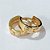 BRINCO FOLHEADO A OURO - BANHADO COM 5 MILÉSIMOS + VERNIZ DIAMOND - (BRD004D) TRIO DE BRINCO DE ARGOLA COM TRAVA (TIPO CARTIER) 13/9MM - OURO106 - Imagem 2