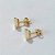 BRINCO FOLHEADO A OURO - BANHADO COM 5 MILÉSIMOS + VERNIZ DIAMOND - (BR1488ZD) BRINCO DE PINO TREVO TEXTURA ORGÂNICA 6MM - OURO171 - Imagem 2