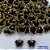 ACESSÓRIO NO BRUTO PRONTO PARA O BANHO - PINGENTE TIPO VAN CLEEF BORBOLETA PRETA COM UMA ARGOLINHA - COMPOSIÇÃO: LATÃO / VIDRO - TAMANHO 10MM - (VENDIDO POR UNIDADE) PESO TOTAL 0,8GR - BRU0002584 - Imagem 1
