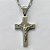 GARGANTILHA EM AÇO INOXIDÁVEL(CX53) - (AÇO012) GARGANTILHA COM PINGENTE CRUCIFIXO 31MM - COMPRIMENTO: 50CM - FECHO LAGOSTA - ACO1225 - Imagem 2