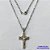 GARGANTILHA EM AÇO INOXIDÁVEL(CX53) - (AÇO012) GARGANTILHA COM PINGENTE CRUCIFIXO 31MM - COMPRIMENTO: 50CM - FECHO LAGOSTA - ACO1225 - Imagem 1