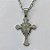 GARGANTILHA EM AÇO INOXIDÁVEL(CX55) - (AÇO012) GARGANTILHA COM PINGENTE CRUCIFIXO 34MM - COMPRIMENTO: 50CM - FECHO LAGOSTA - ACO1226 - Imagem 2