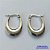 BRINCO EM AÇO INOXIDÁVEL(CX57) - BRINCO ARGOLA OVAL 24MM - AÇO1238 - Imagem 1