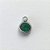 ACESSÓRIOS EM AÇO INOXIDÁVEL (CX80)- PINGENTE SOLITÁRIO COM PEDRA EM ZIRCÔNIA VERDE 6MM - AÇO1249 - Imagem 2