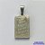PINGENTE EM AÇO INOXIDÁVEL(CX54) - PINGENTE RETANGULAR TUDO POSSO NAQUELE QUE ME FORTALECE 10X17MM - AÇO1250 - Imagem 1