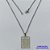 GARGANTILHA EM AÇO INOXIDÁVEL(CX57) - GARGANTILHA COM PINGENTE RETANGULAR JESUS CRISTO 14X19MM - TAMANHO: 45CM - FECHO LAGOSTA - COMPOSIÇÃO: AÇO INOXIDÁVEL - AÇO1265 - Imagem 1