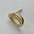 BRINCO NO BRUTO PRONTO PARA O BANHO (CX80) - (BX001445 W) BRINCO TIPO GOTA VAZADA CRAVEJADO EM ZIRCÔNIAS 9X13MM - PESO TOTAL 2GR - BRU13394 - Imagem 2