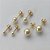 BRINCO FOLHEADO A OURO - BANHADO COM 5 MILÉSIMOS + VERNIZ DIAMOND - (BRT002D) BRINCO TRIO DE PINO PÉROLAS 4/6/7MM OURO120 - Imagem 1