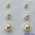 BRINCO FOLHEADO A OURO - BANHADO COM 5 MILÉSIMOS + VERNIZ DIAMOND - (BRT002D) BRINCO TRIO DE PINO PÉROLAS 4/6/7MM OURO120 - Imagem 2