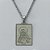 GARGANTILHA EM AÇO INOXIDÁVEL(CX58) - GARGANTILHA COM PINGENTE PLACA RETANGULAR JESUS CRISTO 15X20MM - TAMANHO: 45CM - COMPOSIÇÃO: AÇO INOXIDÁVEL - AÇO1283 - Imagem 2