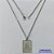 GARGANTILHA EM AÇO INOXIDÁVEL(CX58) - GARGANTILHA COM PINGENTE PLACA RETANGULAR JESUS CRISTO 15X20MM - TAMANHO: 45CM - COMPOSIÇÃO: AÇO INOXIDÁVEL - AÇO1283 - Imagem 1
