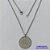 GARGANTILHA EM AÇO INOXIDÁVEL(CX60) - GARGANTILHA COM PINGENTE MEDALHA REDONDA ORAÇÃO AVE MARIA 22MM - TAMANHO: 45CM - COMPOSIÇÃO: AÇO INOXIDÁVEL - AÇO1285 - Imagem 1