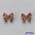 BRINCO NO BRUTO PRONTO PARA O BANHO(CX58) - (BX000849 C503) BRINCO BORBOLETA CRAVEJADOS COM ZIRCÔNIAS ROSAS 10X11MM - PESO TOTAL 1,8GR - BRU13397 - Imagem 1