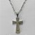 GARGANTILHA EM AÇO INOXIDÁVEL(CX66) - (AÇO013) GARGANTILHA COM PINGENTE CRUCIFIXO EM ALTO RELEVO COM PALAVRA JESUS 19X31MM - COMPRIMENTO: 50CM - FECHO LAGOSTA - AÇO1289 - Imagem 2