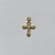 ACESSÓRIO NO BRUTO PRONTO PARA O BANHO(CX69) - (V544) PINGENTE CRUCIFIXO VAZADO PEQUENO 8MM - COMPOSIÇÃO: 100% LATÃO - PESO 0,2GR - BRU0002658 - Imagem 2
