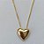 CONJUNTO FOLHEADO A OURO - BANHADO COM 5 MILÉSIMOS + VERNIZ DIAMOND - (CJB670) CONJUNTO COM CORRENTE VENEZIANA 45CM E PINGENTES CORAÇÕES LISOS 15MM - FECHO REDONDO - OURO194 - Imagem 2