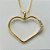 CONJUNTO FOLHEADO A OURO - BANHADO COM 5 MILÉSIMOS + VERNIZ DIAMOND - (CJB679) CONJUNTO COM CORRENTE VENEZIANA 45CM E PINGENTES CORAÇÕES VAZADOS COM ZIRCÔNIAS 21X25MM - FECHO REDONDO - OURO196 - Imagem 2