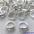 BRINCO FOLHEADO A PRATA(CX63) - BRINCO ARGOLA CRAVEJADO EM MICROS ZIRCÔNIAS 8X17MM  - PRA004 - Imagem 2