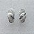 BRINCO FOLHEADO A PRATA(CX63) - BRINCO ARGOLA CRAVEJADO EM MICROS ZIRCÔNIAS 8X17MM  - PRA004 - Imagem 3