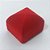 ESTOJO PARA JOIAS EM VELUDO VERMELHO RETANGULAR 4x5CM BRU0002686 - Imagem 2