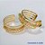 BRINCO FOLHEADO A OURO - BANHADO COM 5 MILÉSIMOS + VERNIZ DIAMOND - (ARJ1101) BRINCO ARGOLA COM MICRO ZIRCÔNIAS 23MM OURO201 - Imagem 2