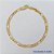 PULSEIRA FOLHEADA A OURO - BANHADO COM 5 MILÉSIMOS + VERNIZ DIAMOND - (PLD062) PULSEIRA 3X1 - TAMANHOS: 18CM - OURO206 - Imagem 1