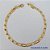 PULSEIRA FOLHEADA A OURO - BANHADO COM 5 MILÉSIMOS + VERNIZ DIAMOND - (PLD064) PULSEIRA - TAMANHOS: 17CM - OURO207 - Imagem 1
