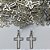 PINGENTE EM AÇO INOXIDÁVEL(CX67) - PINGENTE CRUCIFIXO VAZADO 14X24MM - AÇO1303 - Imagem 1
