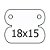 ETIQUETA TAG BRANCA COM CORTE PARA BRINCOS PACOTE COM 100 UNIDADES TAMANHO: 15X18MM - (ET6) - BRU0002704 - Imagem 3