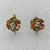 BRINCO NO BRUTO PRONTO PARA O BANHO(CX73) - BRINCO ARGOLINHA DE PRESSÃO (TRANQUETA) FLOR CRAVEJADO EM ZIRCÔNIAS COLORIDAS - TAMANHO 12MM - PESO TOTAL 3,4GR - BRU13465 - Imagem 2