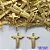 ACESSÓRIO NO BRUTO PRONTO PARA O BANHO(cx71) - (392) CRISTO REDENTOR DUPLO 26MM - COMPOSIÇÃO: 100% LATÃO - PESO TOTAL 1,2GR - BRU0002721 - Imagem 1