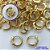 BRINCO NO BRUTO PRONTO PARA O BANHO(CX71) - BRINCO ARGOLA COM DETALHES VAZADOS E CRAVEJADO EM MICROS ZIRCÔNIAS 5X14MM - PESO TOTAL 1,6GR - BRU13473 - Imagem 1