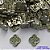 BRINCO NO BRUTO PRONTO PARA O BANHO(CX77) - (MAD) BRINCO DE PINO TIPO VAN CLEEF COM ZIRCÔNIAS VERDES 12MM - COMPOSIÇÃO: LATÃO / ZIRCÔNIA - PESO TOTAL 2,3GR - BRU13479 - Imagem 1
