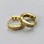 BRINCO NO BRUTO PRONTO PARA O BANHO - (CX72) BRINCO ARGOLA CRAVEJADO EM MICROS ZIRCÔNIAS 2X12MM - PESO TOTAL 1,8GR - BRU13483 - Imagem 2