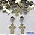 BERLOQUE EM AÇO INOXIDÁVEL(CX75) PARA PULSEIRAS TIPO PANDORA - CRUCIFIXO 12X21MM - COMPOSIÇÃO 100% AÇO INOXIDÁVEL - AÇO1360 - Imagem 1
