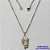 GARGANTILHA EM AÇO INOXIDÁVEL (CX83)-CORRENTE (O7) 50CM  COM PINGENTE FACE DE CRISTO 7X18MM - FECHO LAGOSTA - AÇO1374 - Imagem 1