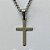 GARGANTILHA EM AÇO INOXIDÁVEL(CX83) - GARGANTILHA COM PINGENTE CRUCIFIXO LISO 10MM - TAMANHO: 45CM - COMPOSIÇÃO: AÇO INOXIDÁVEL - AÇO1387 - Imagem 2