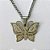 GARGANTILHA EM AÇO INOXIDÁVEL(CX85) - GARGANTILHA COM PINGENTE BORBOLETA DESENHADA 20MM - TAMANHO: 45CM - COMPOSIÇÃO: AÇO INOXIDÁVEL - AÇO1395 - Imagem 2