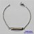 PULSEIRA EM AÇO INOXIDÁVEL( CX85) (AÇO12) - PULSEIRA INFANTIL CHAPINHA DESENHADA 23MM TAMANHO 15CM - LARGURA 1,0MM - FECHO LAGOSTA - COMPOSIÇÃO: AÇO INOXIDÁVEL - AÇO1410 - Imagem 1