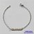 PULSEIRA EM AÇO INOXIDÁVEL( CX85) (AÇO12) - PULSEIRA INFANTIL CHAPINHA DESENHADA 23MM TAMANHO 15CM - LARGURA 1,0MM - FECHO LAGOSTA - COMPOSIÇÃO: AÇO INOXIDÁVEL - AÇO1411 - Imagem 1