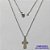 GARGANTILHA EM AÇO INOXIDÁVEL- (CX85)(AÇO12)CORRENTE 50CM COM PINGENTE CRUCIFIXO 12X19MM - FECHO LAGOSTA - AÇO1413 - Imagem 1