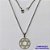 GARGANTILHA EM AÇO INOXIDÁVEL(CX85) - GARGANTILHA COM PINGENTE ESTRELA DE DAVI 16MM - TAMANHO: 45CM - COMPOSIÇÃO: AÇO INOXIDÁVEL - AÇO1419 - Imagem 1