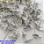 ACESSORIO NO AÇO INOXIDAVEL - BASE PARA BRINCOS JA COM TARRAXA -  GOTA TAMANHO 8MM - AÇO1431 - Imagem 1