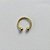 PIERCING NO BRUTO PRONTO PARA O BANHO(CX94) - PIERCING FAKE 10MM- COMPOSIÇÃO: 100% LATÃO - PESO TOTAL 0,5GR - (VENDIDO POR UNIDADE) - BRU13551 - Imagem 2