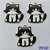 ACESSÓRIO NO BRUTO PRONTO PARA O BANHO - (CX.129)  PINGENTE GATINHO PRETO E BRANCO PERSONAGEM DESENHO 22X23MM - COMPOSIÇÃO: ALTA FUSÃO - PESO TOTAL 1,7GR - BRU0002827 - Imagem 1