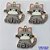 ACESSÓRIO NO BRUTO PRONTO PARA O BANHO -  (CX.129)  PINGENTE GATINHO CINZA PERSONAGEM DESENHO 22X23MM - COMPOSIÇÃO: ALTA FUSÃO - PESO TOTAL 1,7GR - BRU0002828 - Imagem 1