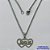 GARGANTILHA EM AÇO INOXIDÁVEL (CX89) - GARGANTILHA COM PINGENTE CORAÇÃO VAZADO ESCRITO JESUS 20MM - TAMANHO: 45CM - COMPOSIÇÃO: AÇO INOXIDÁVEL - AÇO1455 - Imagem 1