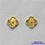 BRINCO FOLHEADO A OURO (BRJ3532) - BANHADO COM 5 MILÉSIMOS + VERNIZ DIAMOND - BRINCO DE PINO VAN CLEEF 9MM - OURO220 - Imagem 1