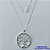GARGANTILHA FOLHEADO A PRATA COM 50 MILÉSIMOS + VERNIZ DIAMOND - GARGANTILHA CORRENTE VENEZIANA 45CM COM PINGENTE ÁRVORE DA VIDA COM MICRO ZIRCÔNIAS COLORIDAS 29MM PRA051 - Imagem 1